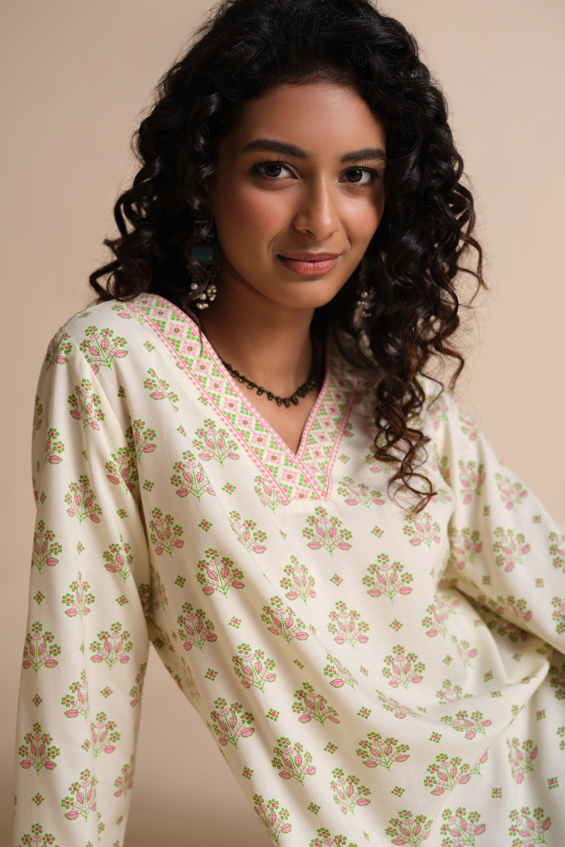 Afana Kurta, White, image 4